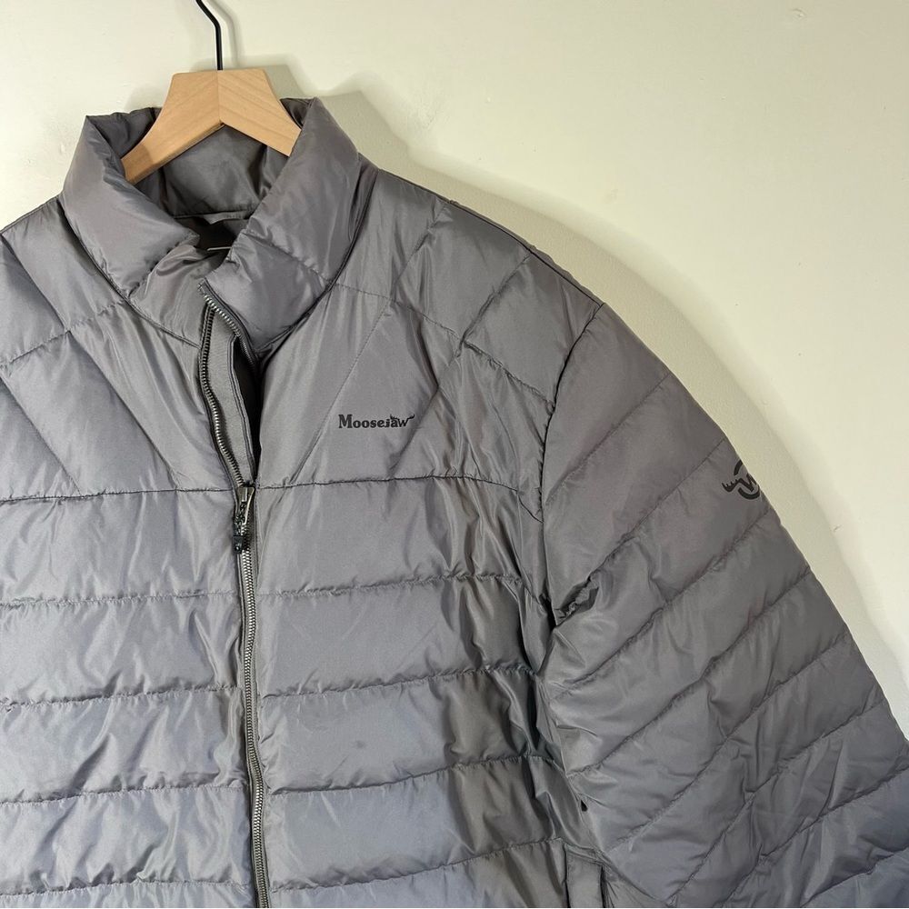 Moosejaw Gray Down Feather Puffer Jacket 3XL